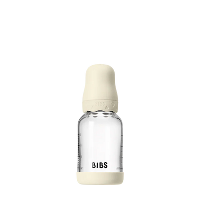 Biberão de vidro 120 ml + conjunto ivory Boheme BIBS