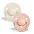 2-pack Bibs De Lux ivory blush Pacifier Bibs 