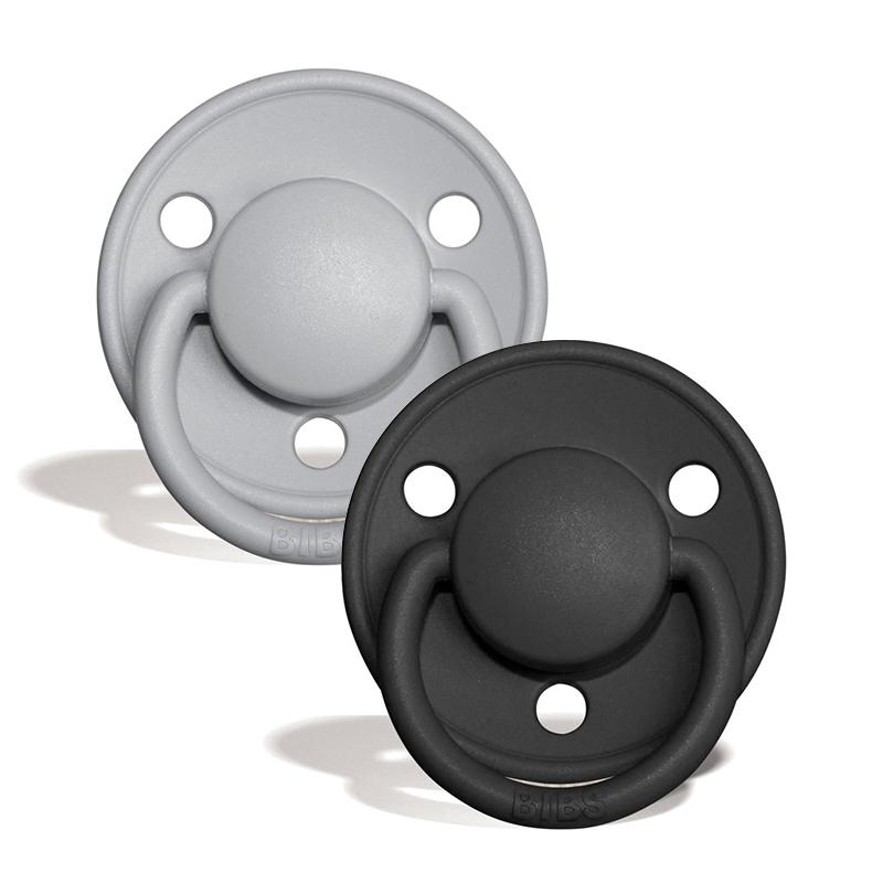 2 chupetas BIBS De Lux látex cloud | black
