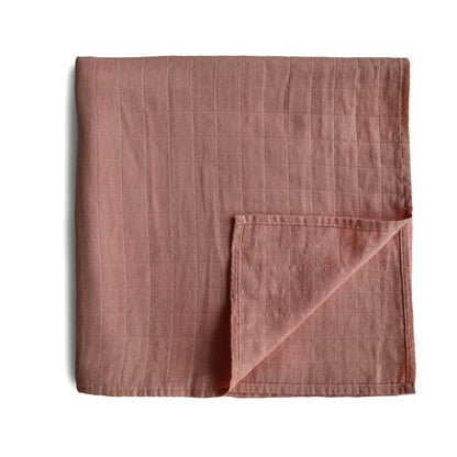 Muslin swaddle cedar mushie muslin mushie 