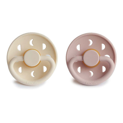 2-pack moon phase pacifier blush/cream FRIGG Pacifier FRIGG 