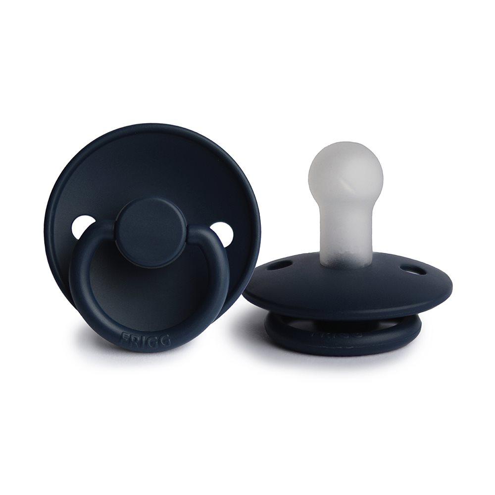 Chupeta redonda silicone navy