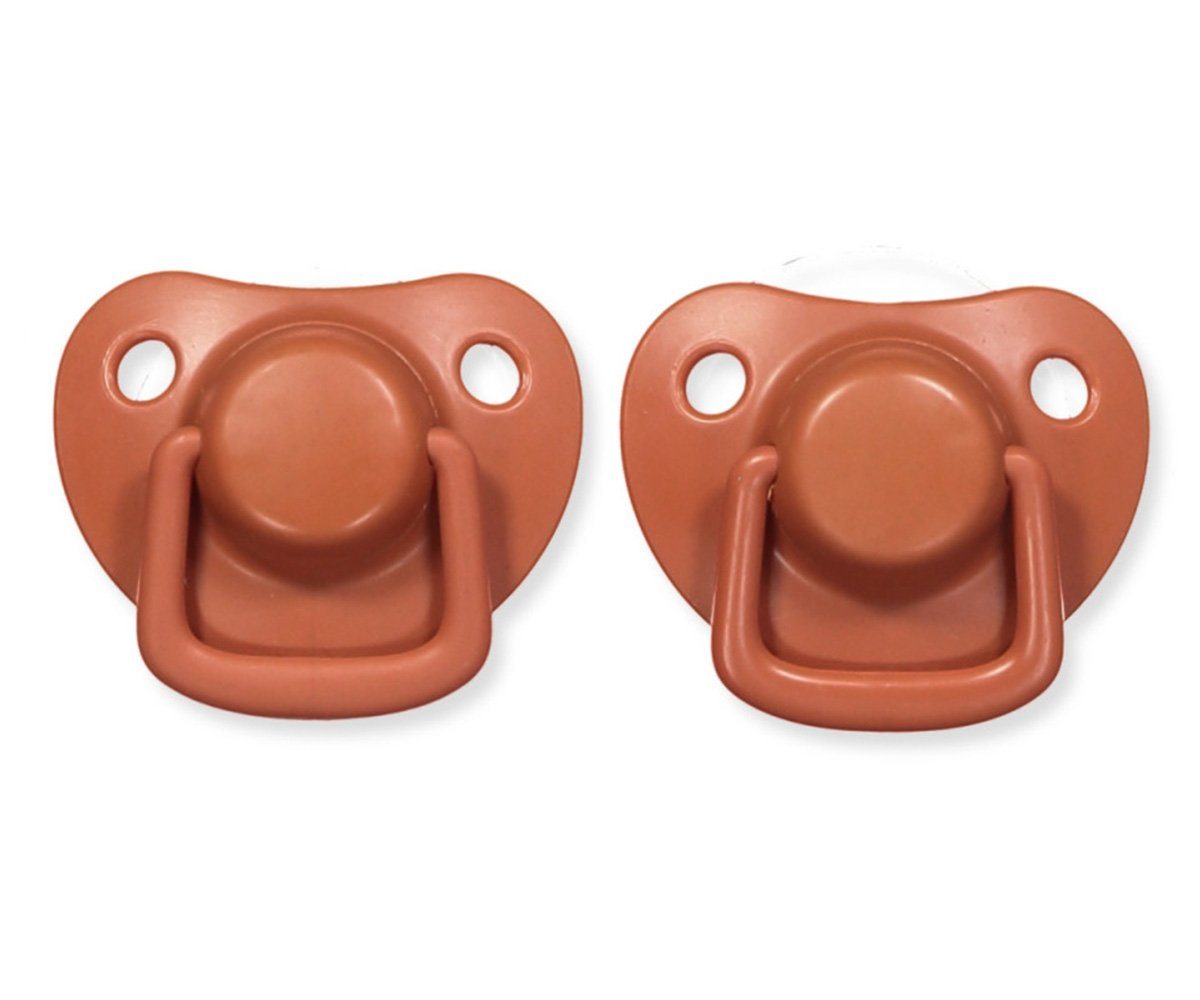 2 chupetas simétricas silicone rust