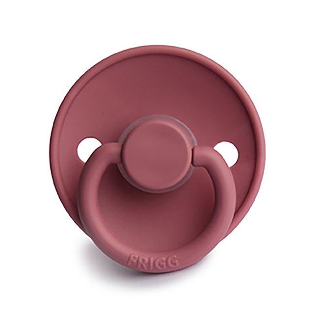 Chupeta redonda silicone dusty rose