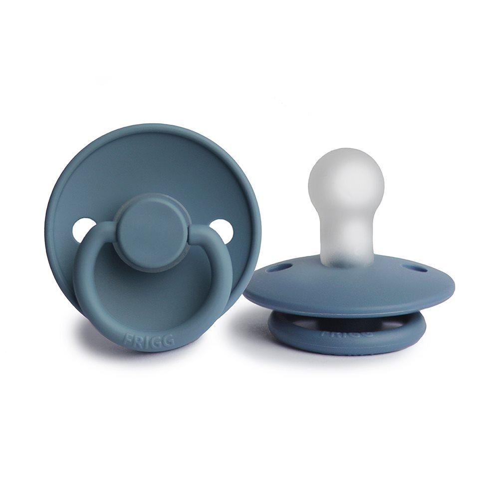 Chupeta redonda silicone glacier blue