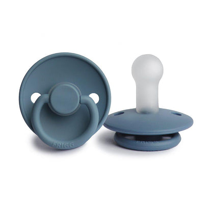 Chupeta redonda silicone glacier blue
