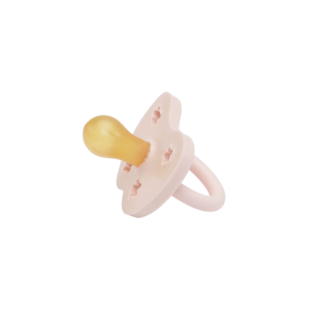 Chupeta redonda látex powder pink 0-3 M