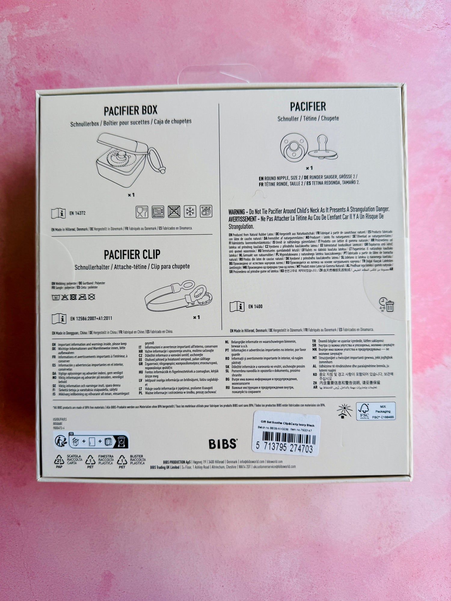 Conjunto de Presente Soothe &amp; Go às Bolinhas - Ivory/Black