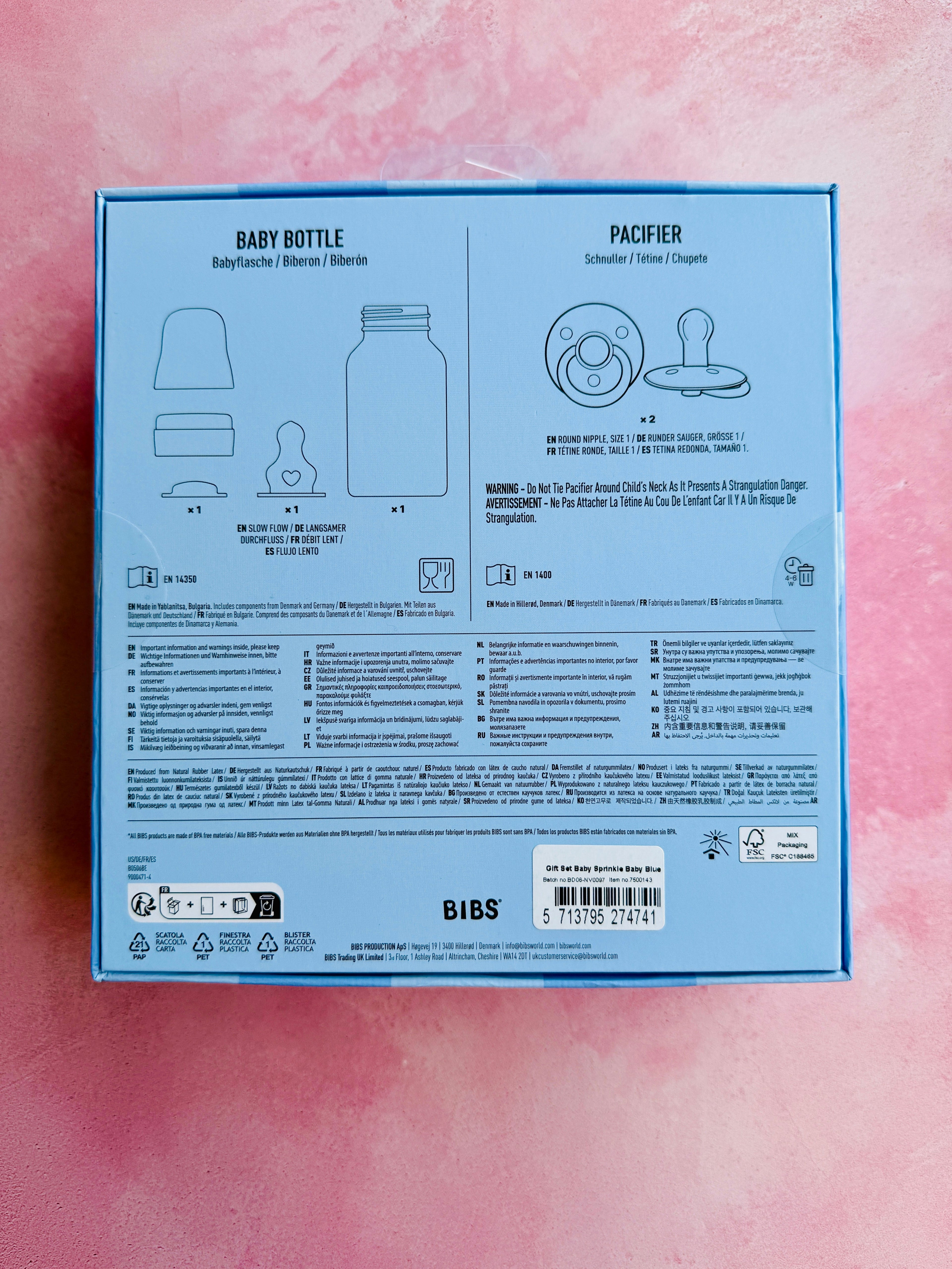 Conjunto de Presente Baby Sprinkle - Baby blue