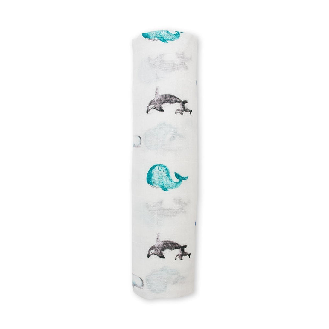 Musselina swaddle bambu whale Lulujo