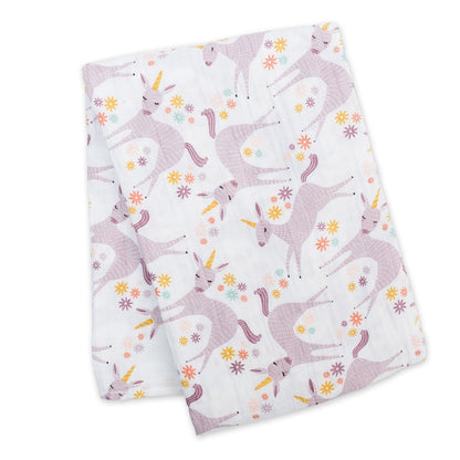 Musselina swaddle unicorn Lulujo 