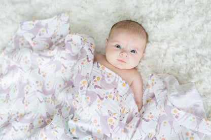 Musselina swaddle unicorn Lulujo 