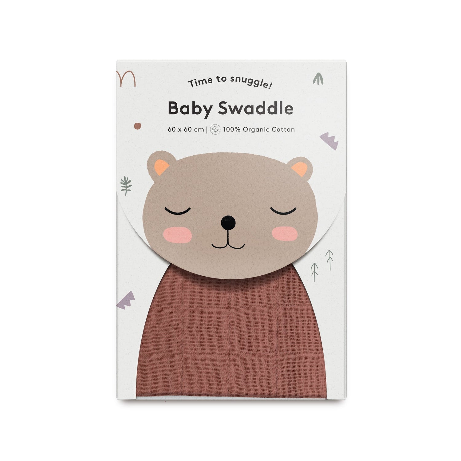 Musselina swaddle 60 cm auburn Muslin Little Otja 