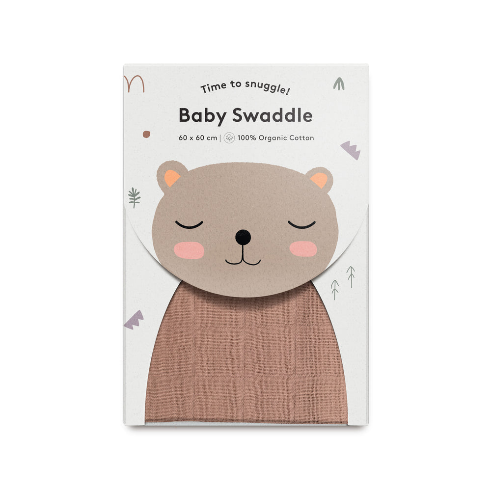 Musselina swaddle 60 cm berry Muslin Little Otja 