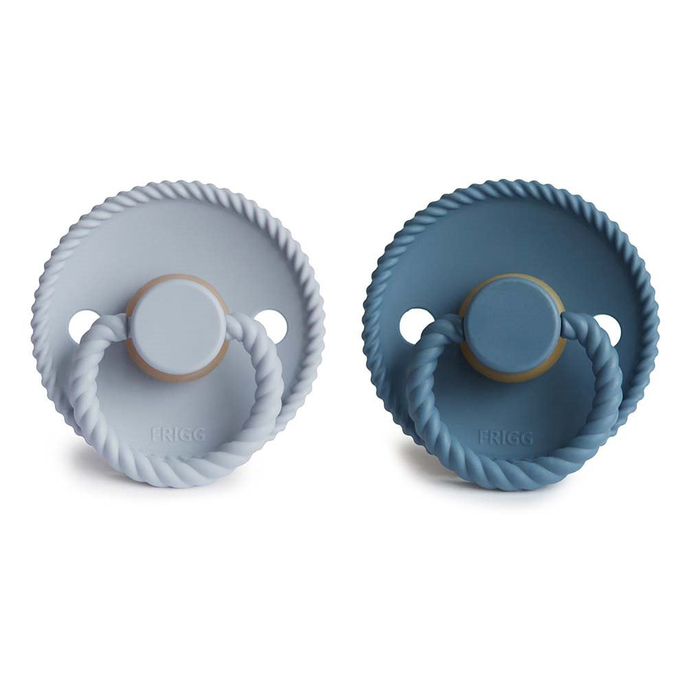 2-pack rope pacifier ocean view/powder blue FRIGG Pacifier FRIGG 