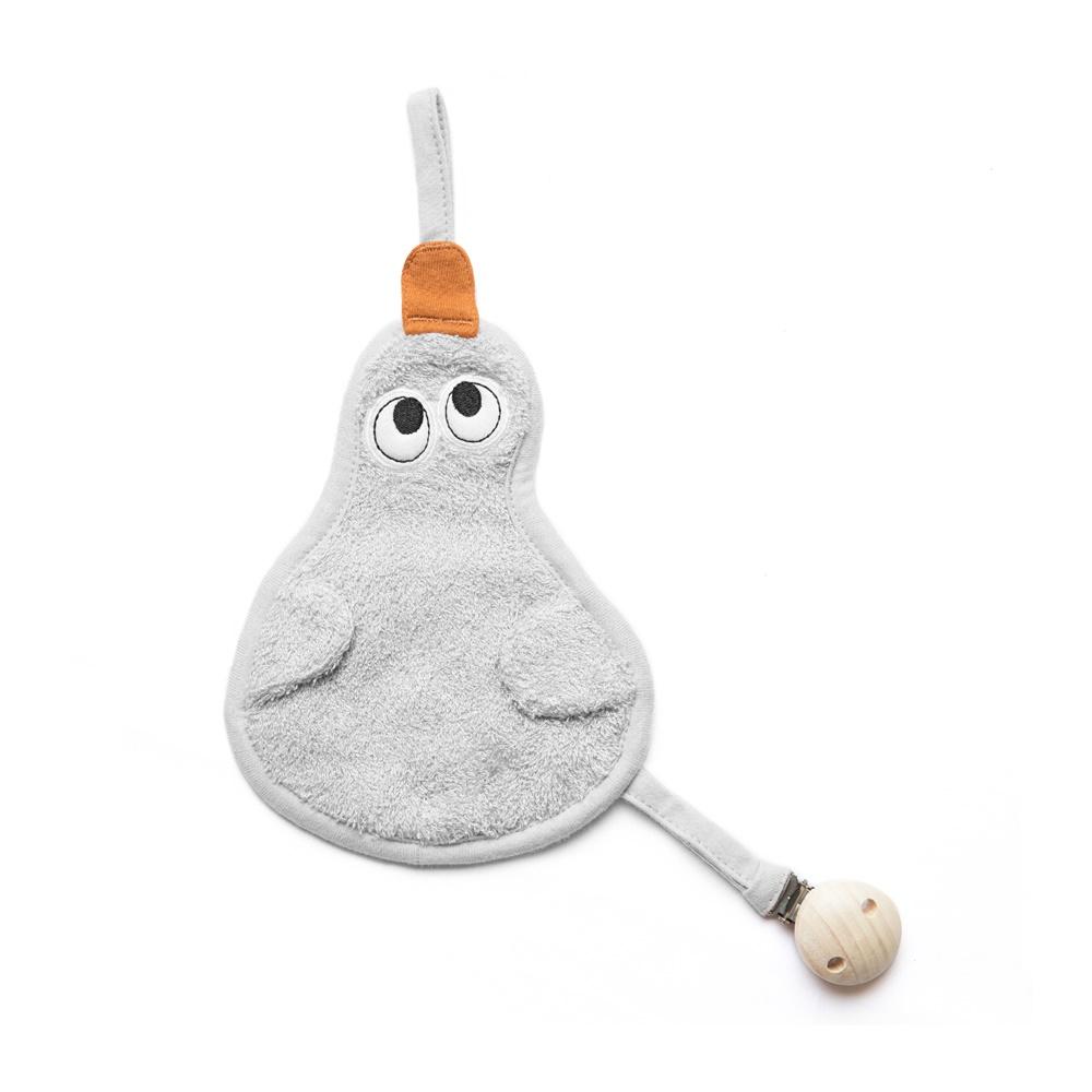 Prende-chucha patinho silver gray Pacifier clip Timboo 