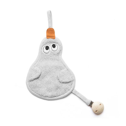 Prende-chucha patinho silver gray Pacifier clip Timboo 