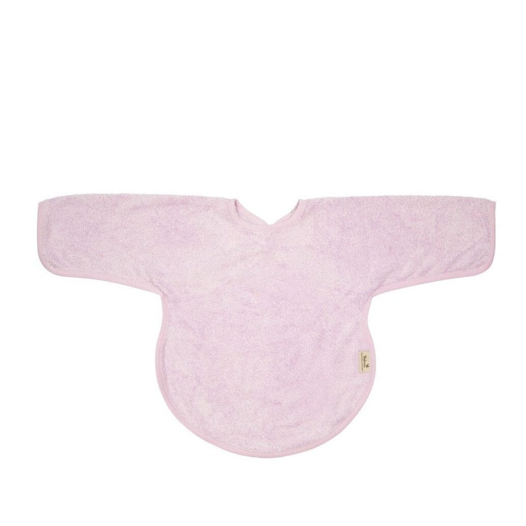 Babete de bambu com mangas silky lilac Babete Timboo 