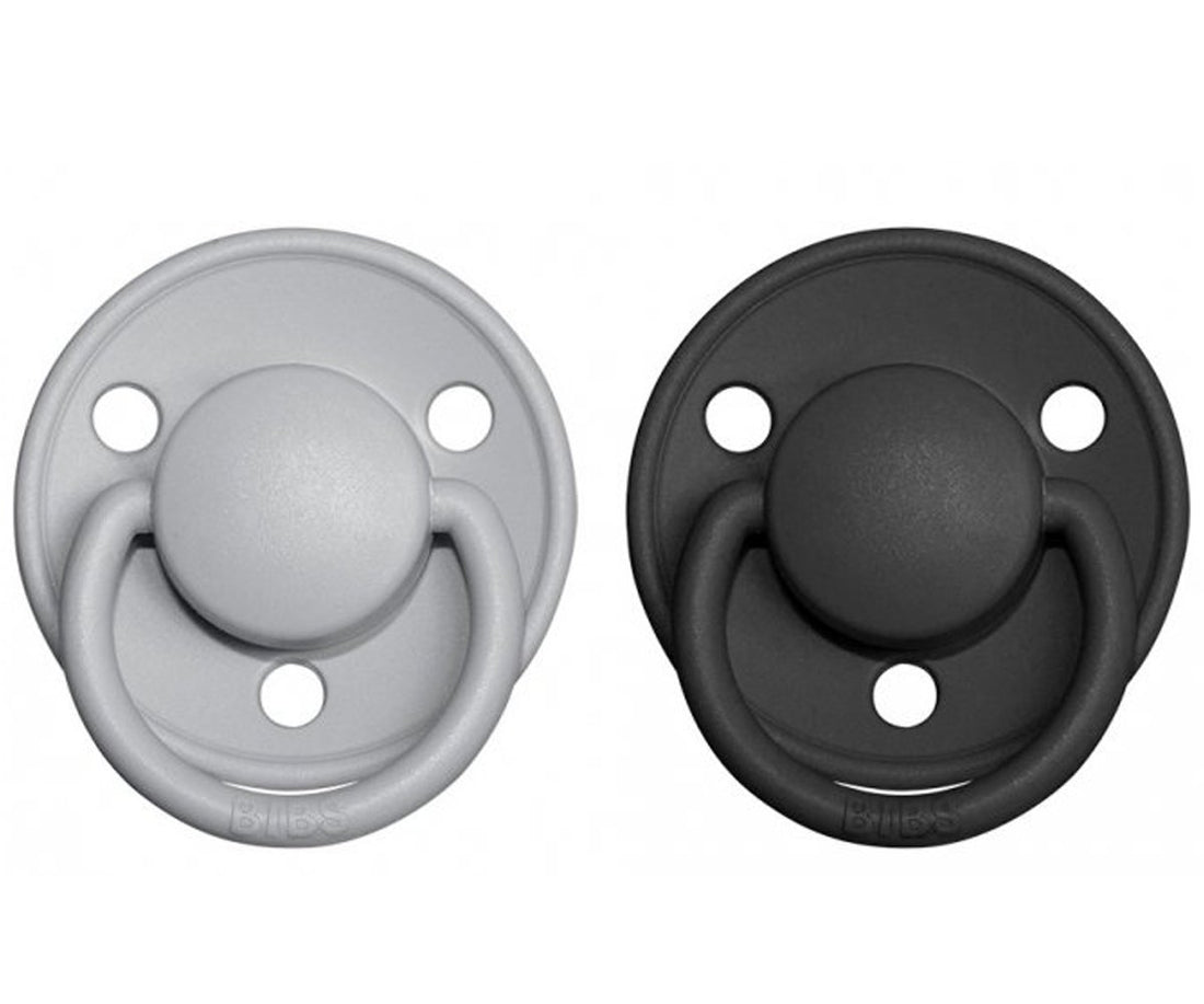 2 chupetas BIBS De Lux látex cloud | black