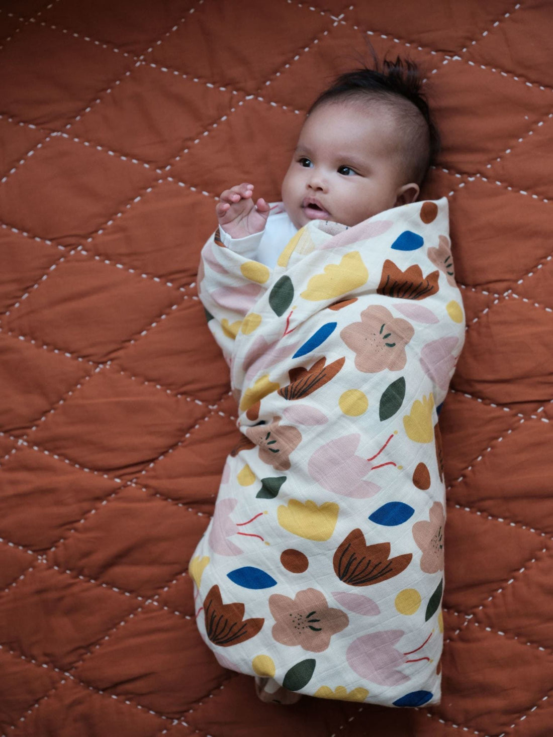 Muslin swaddle flower Fabelab muslin Fabelab