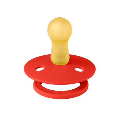 2 chupetas redondas BIBS Studio Bolinhas Blossom/Candy Apple