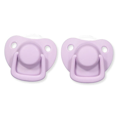 2 chupetas simétricas silicone light lavender