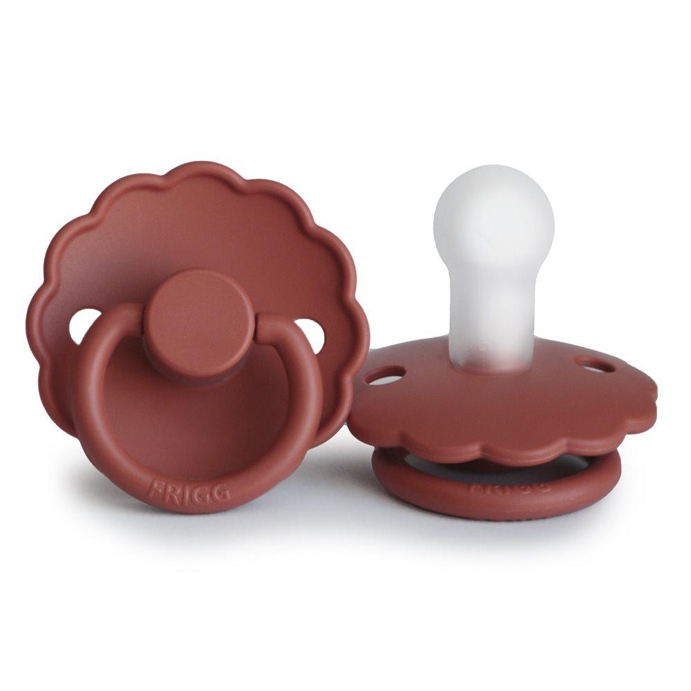 Chupeta redonda silicone daisy clay