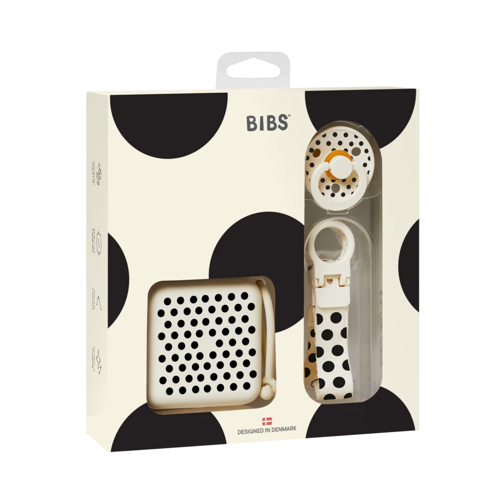 Conjunto de Presente Soothe &amp; Go às Bolinhas - Ivory/Black