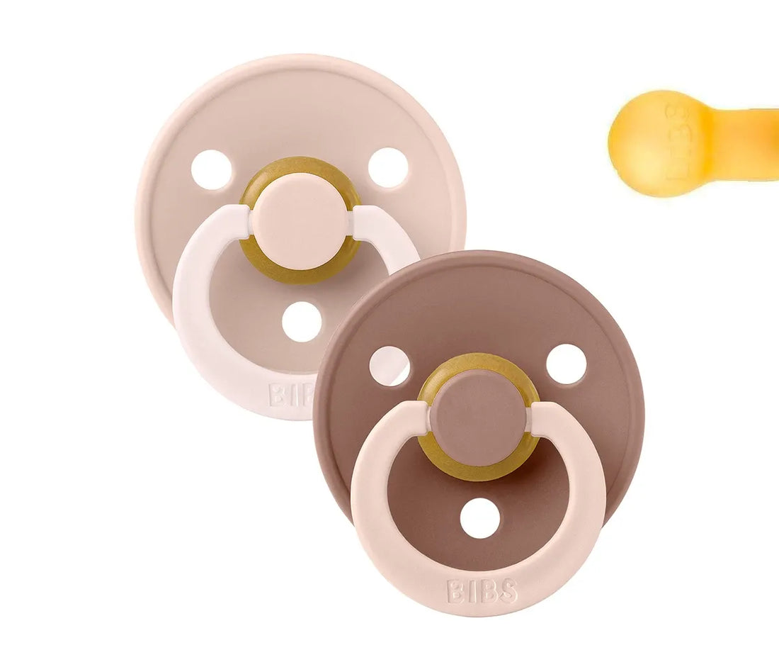 2 chupetas redondas BIBS Studio Colour Fusion Blush Woodchuck