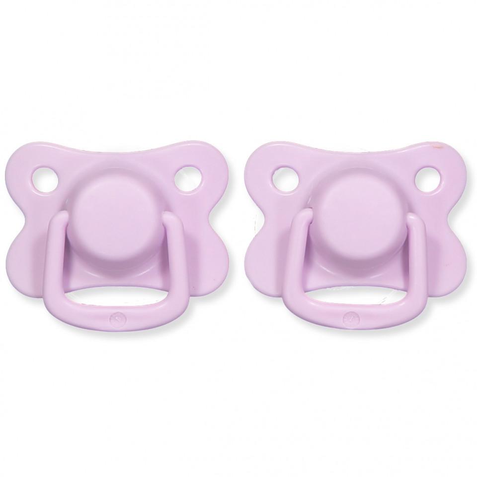 2 chupetas simétricas silicone light lavender