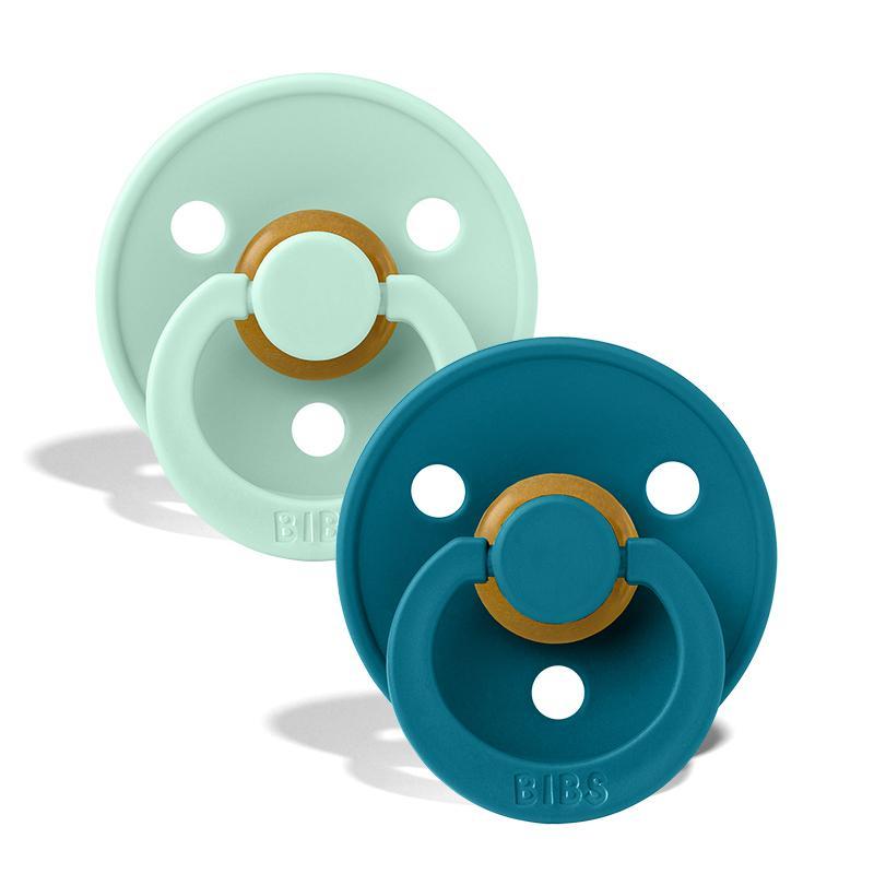 BIBS colour 2-pack pacifier nordic mint + forest Pacifier Bibs 