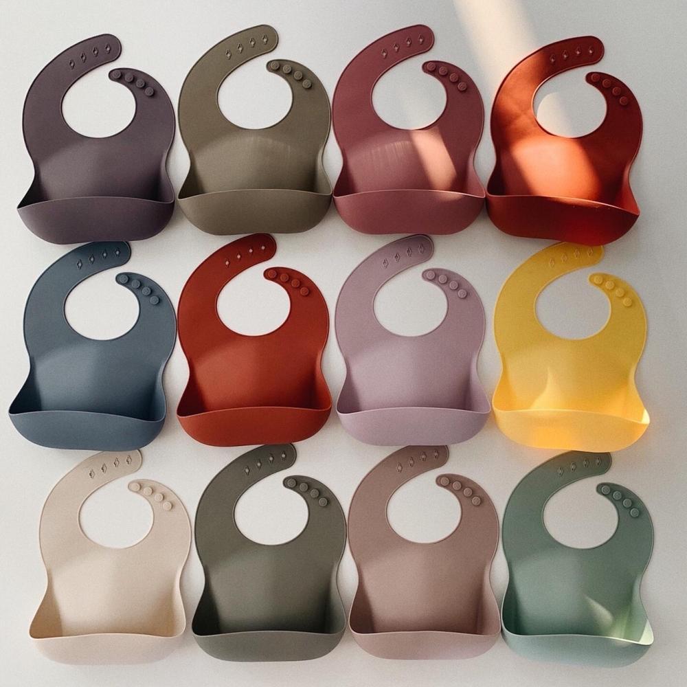 Silicone baby bib arabian spice mushie bib mushie 