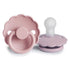 2 chupetas daisy baby pink/lilac SILICONE Pacifier FRIGG 