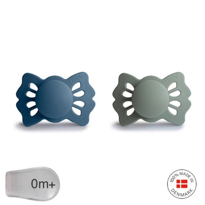 2 chupetas simétricas Lucky SILICONE ocean | sage
