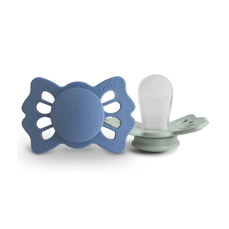 2 chupetas simétricas Lucky SILICONE ocean | sage
