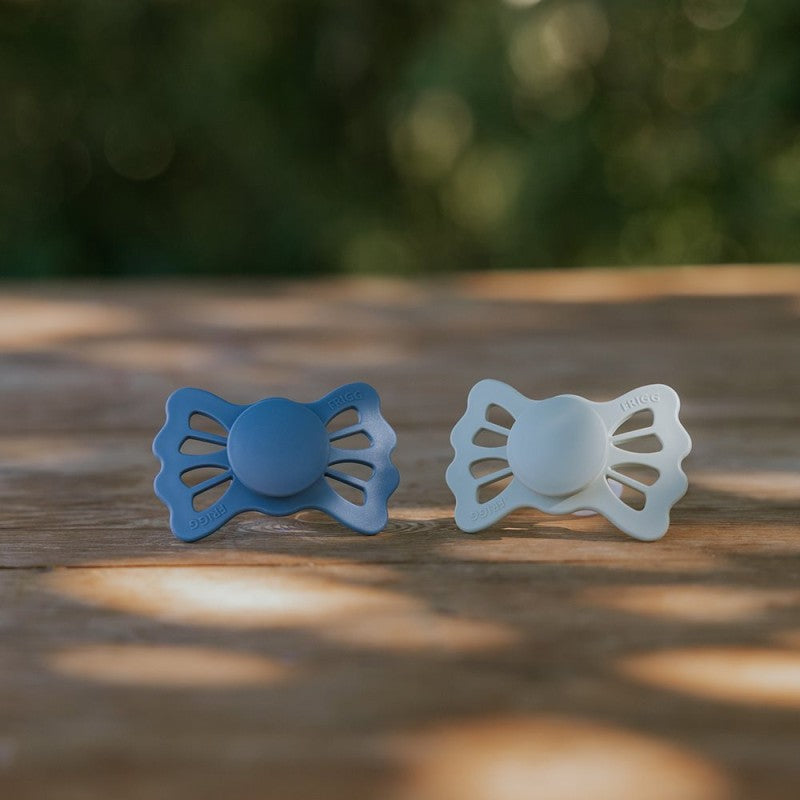 2 chupetas simétricas Lucky SILICONE ocean | sage