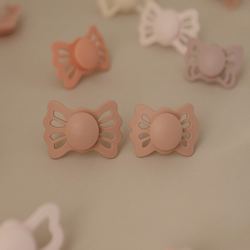 2 chupetas simétricas Lucky SILICONE primrose | pretty pink