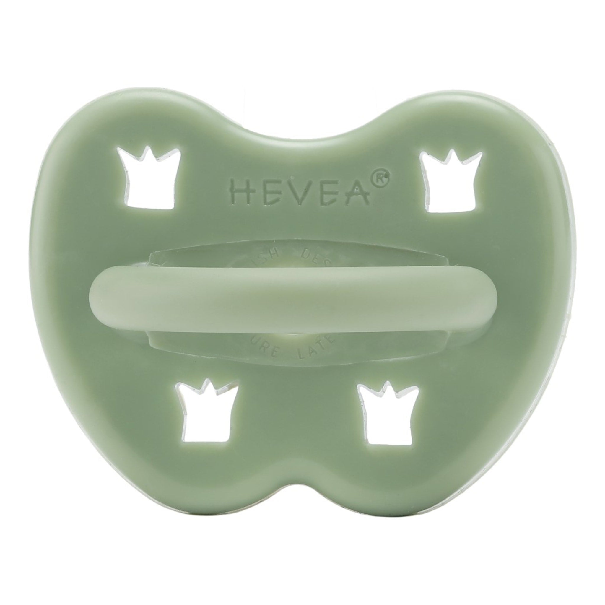 Pacifier moss green 3-36 M round Hevea pacifier Hevea 