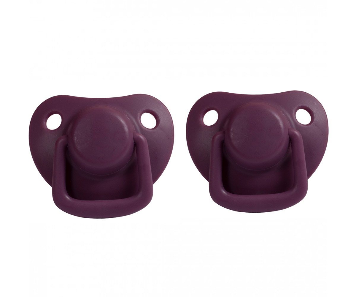 2 chupetas simétricas silicone plum