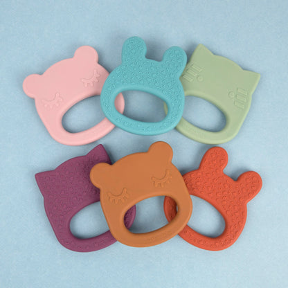 Mordedor silicone bear chocolate brown Pacifiers &amp; Teethers we might be tiny 