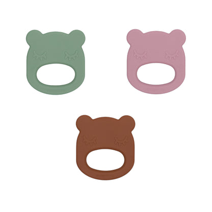 Mordedor silicone bear chocolate brown Pacifiers &amp; Teethers we might be tiny 