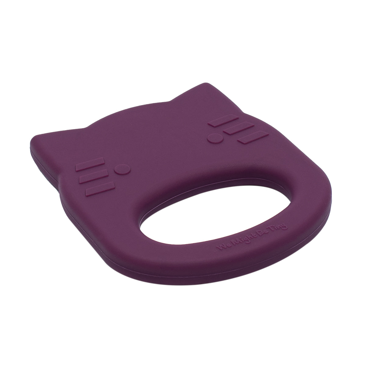 Mordedor silicone cat plum Pacifiers &amp; Teethers we might be tiny 