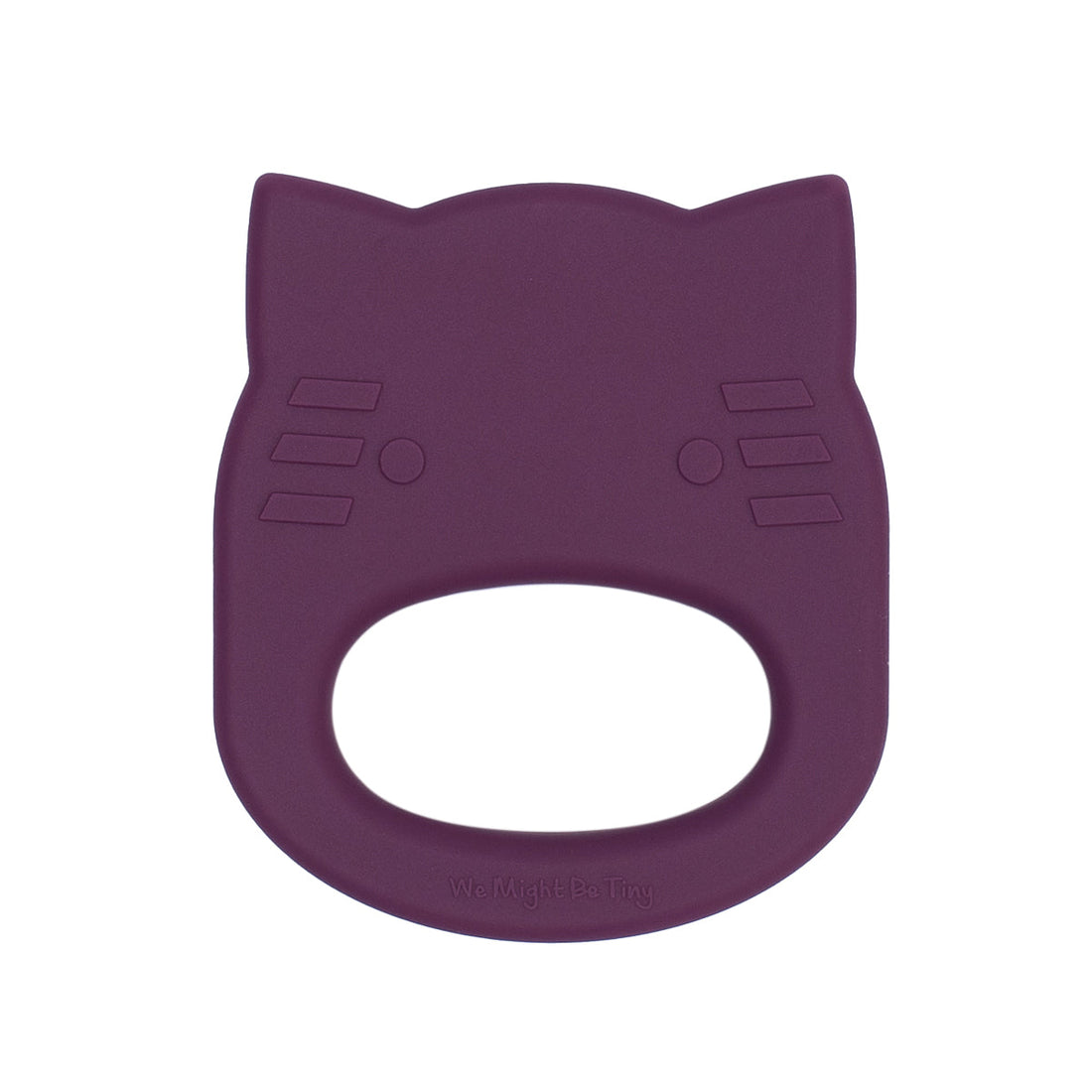 Mordedor silicone cat plum Pacifiers &amp; Teethers we might be tiny 