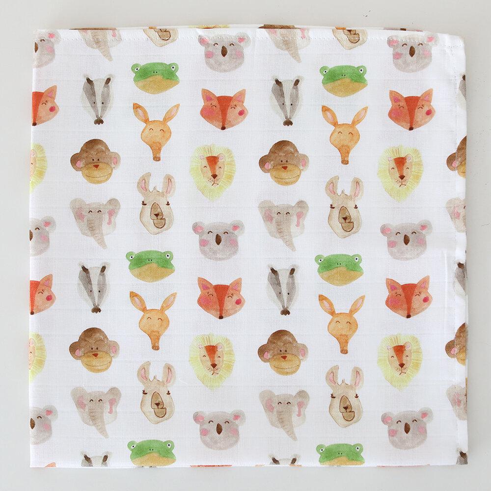 Musselina 120 cm animais Muslins Fox in the attic