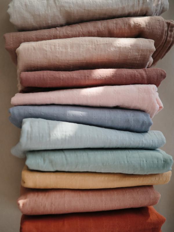 Muslin swaddle auburn mushie muslin mushie 