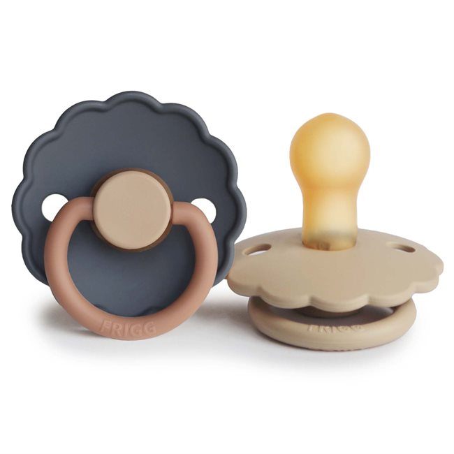 2-pack daisy pacifier aurora/croissant FRIGG Pacifier FRIGG 0-6M