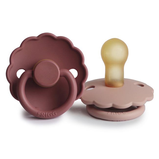 2-pack daisy pacifier blush/woodchuck FRIGG Pacifier FRIGG 0-6M 